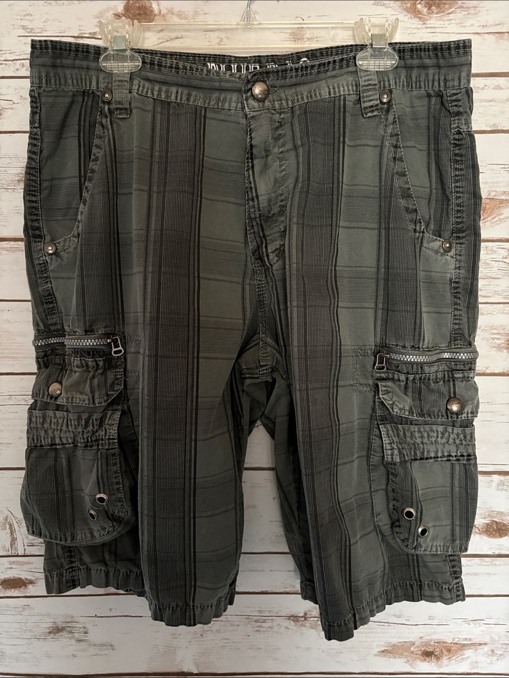 Blue Rag Men's Gray Size 34 Cargo Shorts